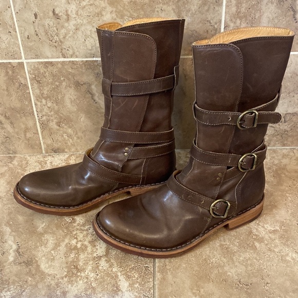 Fiorentini + Baker Eternity brown buckle moto boots Sz 37 ( approx 7) - Picture 15 of 15